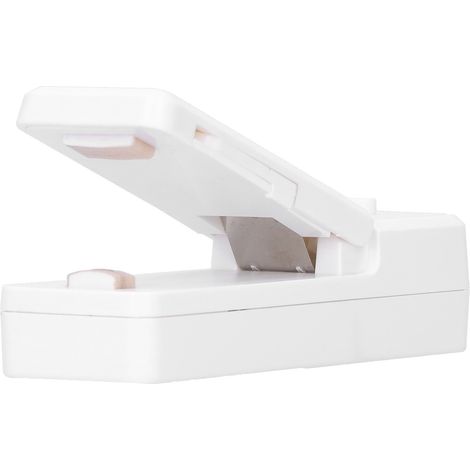 Mini machine à sceller portable, rechargeable par USB, pour aliments, noix, snacks, sachets, scelleuse thermique blanche (1/5)