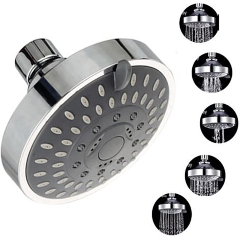 Pommeau de douche suspendu multifonction à 5 vitesses, buse ABS, économie d'eau, massage, brumisateur, douche de salle de bain d'hôtel