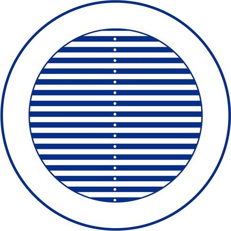 GRILLE DE VENTILATION RONDE UNIVERSELLE POUR PVC (1/4)