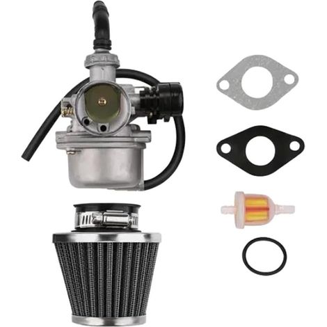Carburateur PZ19 19mm pour Moteur pour 50cc à 125cc pour atv Entraxe 48mm, ouverture 19mm, compatible 50-125cc, montage horizontal, remplacement facile (1/5)