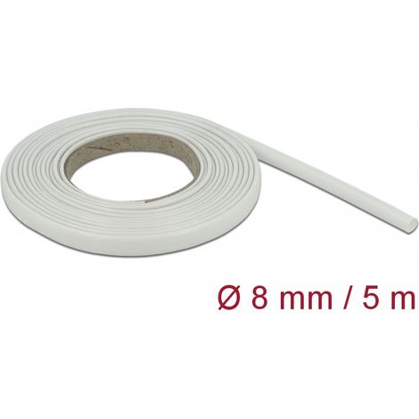 Delock Funda de fibra de vidrio 5 m x 8 mm en blanco