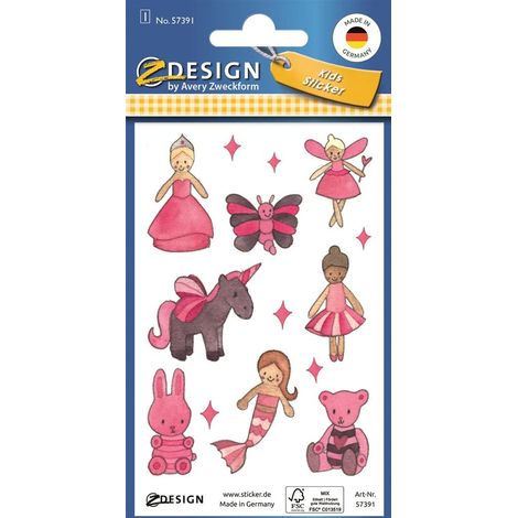 Glitzeraufkleber – Für Mädchen