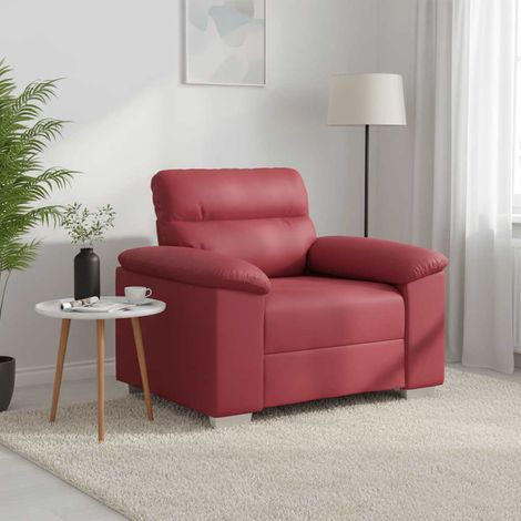 Sessel Weinrot 100x81x84 cm Kunstleder