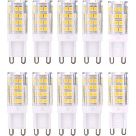 Ampoule LED G9 - - 5W - Blanc Chaud 3000K - 40W équivalent - Pack de 10 (1/2)