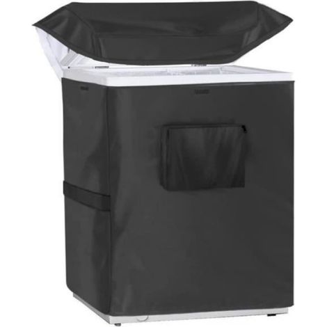 1 Housse de congélateur, Tissu Oxford 420D, Fermeture éclair double, Poignées de transport, Protection intérieure et extérieure (1/4)