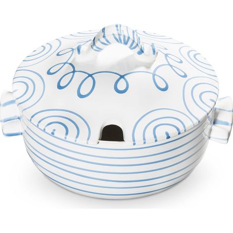 Ceramica Gmundner blu fiammato, pentola per zuppa (2L) (1/3)