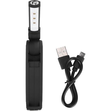 Lampe de nettoyage UVC + LED 3W double source lumineuse portable, rechargeable via USB, éclairage domestique à main. (1/5)