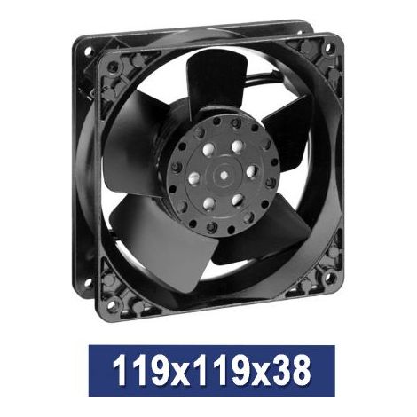 VENTILATORE ASSIALE PER STUFA A PELLET VENTOLA IN METALLO 120x38 19W (04082) (1/2)
