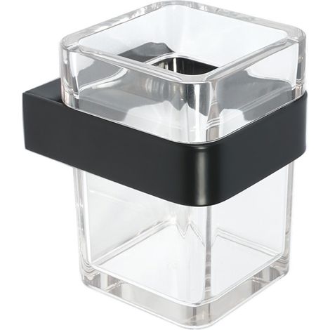 Porta Spazzolini Nero Biadesivo Linea Mod. 25 (1/2)