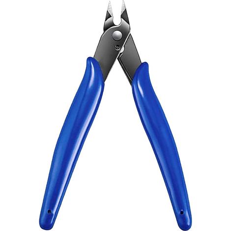 Pince Coupante de Précision Diagonale Mini pour Modélisme Électronique DIY, Bleu (1/5)