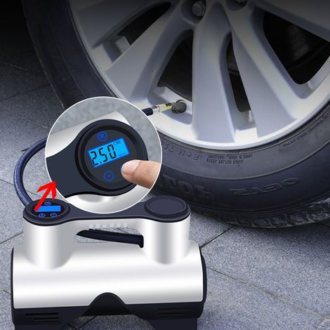 Pompe électrique gonflable voiture voiture petite pompe portable 12V haute puissance tube gonflable (1/4)