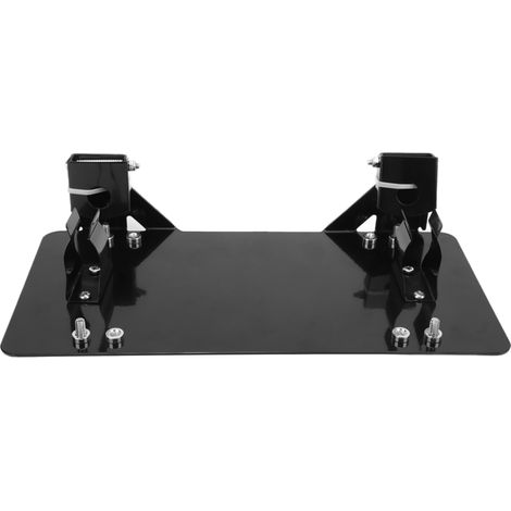 Support de plaque d'immatriculation en acier inoxydable noir avec treuil intégré pour voitures, camions et motos (1/5)