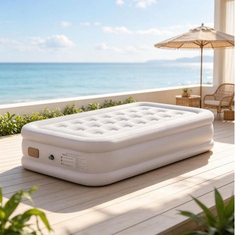 Materasso gonfiabile con pompa elettrica integrata 190x97x39 cm impermeabile 5000 mm HAVRYA (1/5)