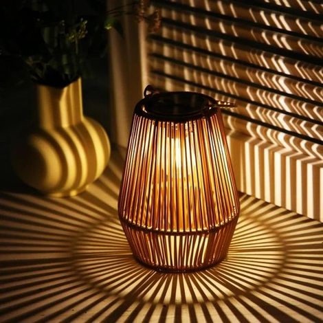Lámparas solares tejidas，Juego de 2，LED，Lámparas colgantes，Lámparas para árboles (1/5)