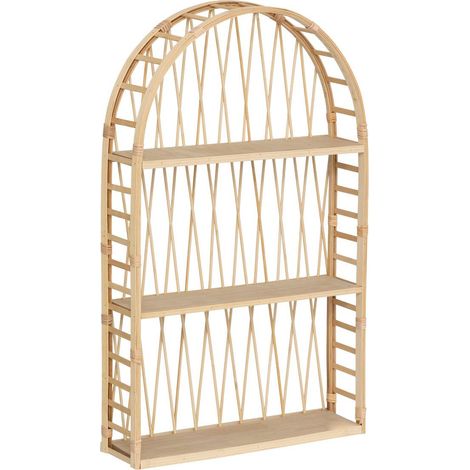 Mensola da parete in bambù beige anahi 74x45cm - Atmosphera créateur d'intérieur (1/3)
