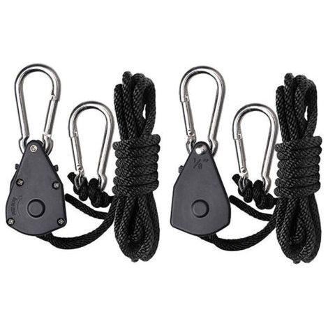2 pièces poulies réglables de 1,8 pouces, poulies en plastique de corde de suspension de corde d'escalade (1/5)