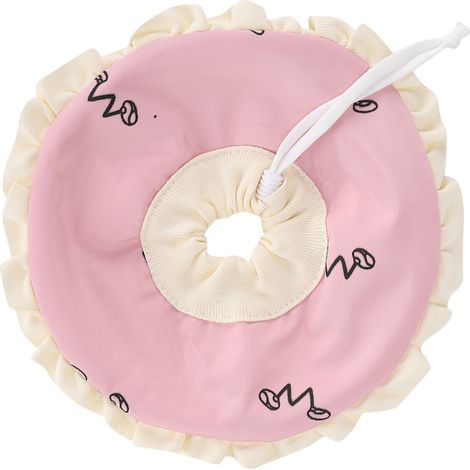 Collier Élisabeth Protecteur Rose Taille L pour Cochon d'Inde, Lapin et Sugar Glider (1/5)