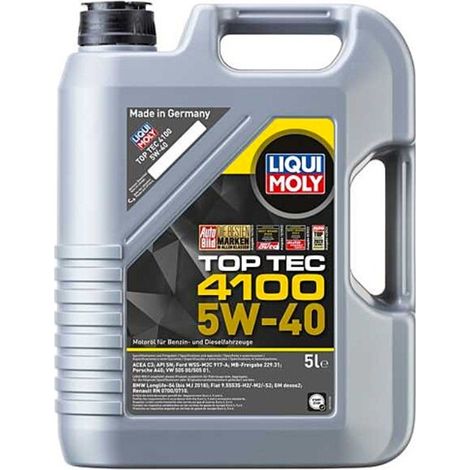 Huile moteur Liqui Moly 5W40 5L 9511 d'origine allemande