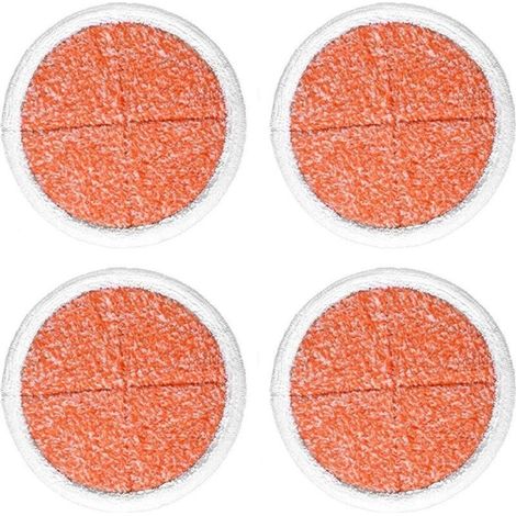 y Paquet de 4 tampons de rechange pour vadrouille à récurer robustes pour vadrouille électrique pour sols durs Bissell2039A 2124 (1/5)