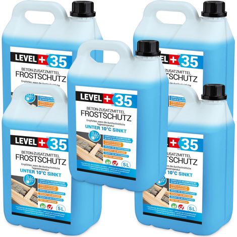 LEVEL+ Plastifizierer Beton-Zusatzmittel Frostschutz Betonzusatz L+35 - 25L (1/5)