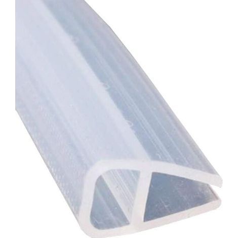 Bath Door Seal Strip Shower Screen Window Gap Seal Flat Curved Glass Bottom Frameless Weather Strip 1m U Shape