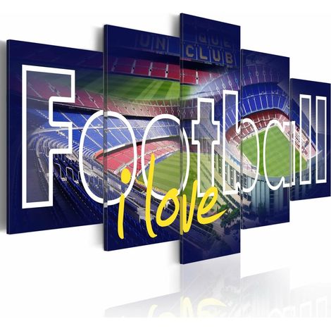 Tableau foot mon amour - 200 x 100 cm (1/4)