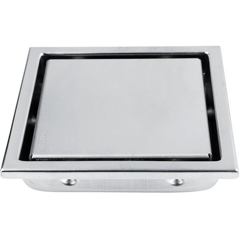 Bonde de douche carrée avec motif carré amovible (1/4)
