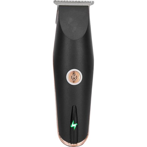 Tondeuse à cheveux électrique professionnelle à tête huilée, rechargeable par USB, outil de coiffure noir, prise britannique. (1/5)