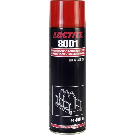 Loctite LB 8001 400 ml Graisse universelle incolore à base d'huile minérale, pénétrante, inodore, protège contre le frottement, certifiée NSF H1 (1/2)