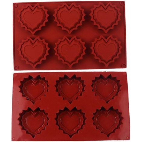 Moule à gâteaux et biscuits en forme de cœur, pâtisserie 3D, à faire soi-même, cadeau idéal pour la Saint-Valentin (1/4)