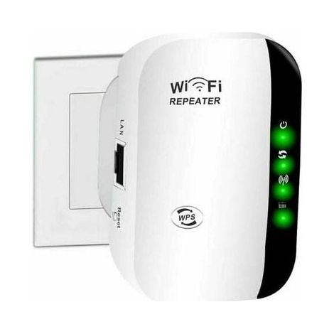 Amplificateur WiFi, amplificateur Internet sans fil domestique 2,4 G, répéteur de portée Wi-Fi super amélioré 300 Mbps (1/4)