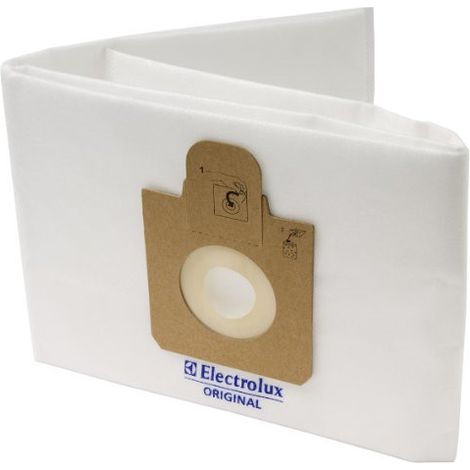 10 bolsas originales ELECTROLUX de tejido no tejido ref ES100 (ex E 22) para ELECTROLUX - 9001969642