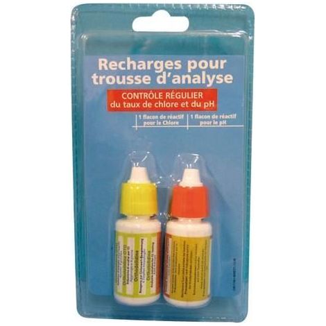 Blue point company - Recharge pour trousse d'analyse ph chlore - 8010209