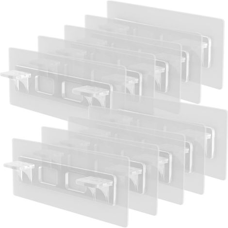 Stück 12 x 5 cm transparente Regalwinkel nagelfreie