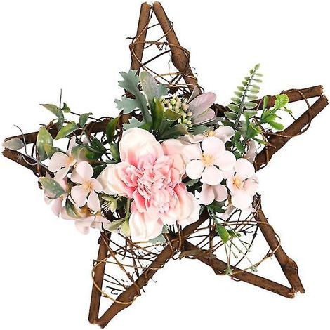 Türdekoration aus Seidenblumen (1/2)