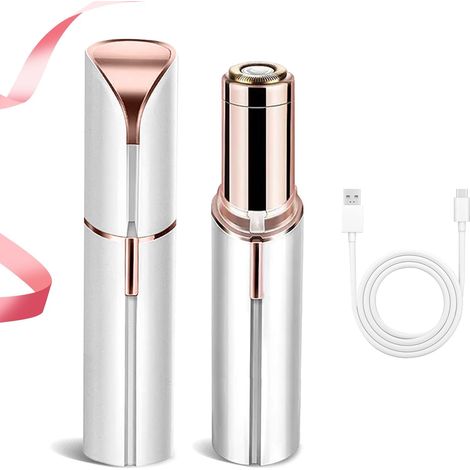 Depiladora facial femenina, suave e indolora, recargable por USB, diseño ultrasilencioso, apta para labios y rostro. (1/5)