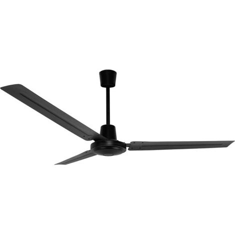 Ventilador de techo Orbegozo CF 107142, motor AC de alto rendimiento, 3 aspas metálicas, 5 velocidades, mando de pared, 142 cm de diámetro, 70 W (1/7)