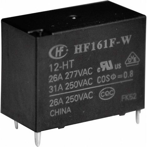 Hongfa HF161F-W/012-HT Relais pour circuits imprimés 12 V/DC 31 A 1 NO (T) 1 pc(s) S74334