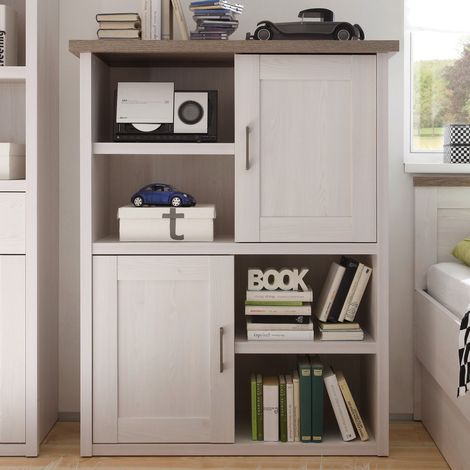 Armoire ouverte Larnaca 106 cm avec 2 portes - blanc