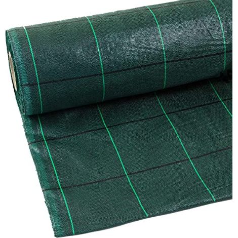 Rete Pacciamatura Nera - Riga Quadro Verde - H1,5 x 100mt - 019P150