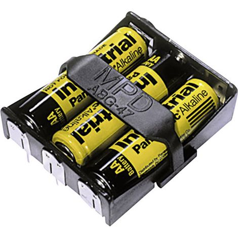 MPD BA3AAPC-UL94V-0 Batteriehalter 3x Mignon (AA) Lötanschluss (L x B x H) 58 x 48 x 16 mm