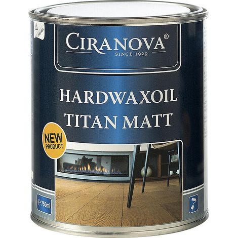 Huile HARDWAXOIL TITAN parquets et meubles finition mat pot 750ml - BLANCHON