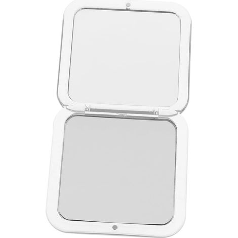 Miroir Grossissant Pliable Portable, x5, Résine Et Verre Élégant, Robuste Pour À Main
