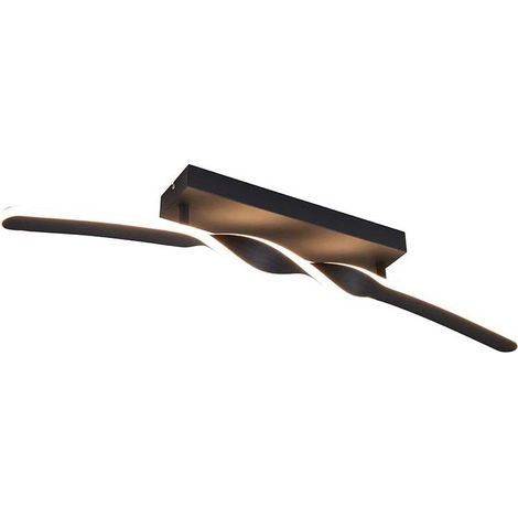 Reality LED Deckenleuchte Ginko 18W schwarz Metall warmweiß (1/5)