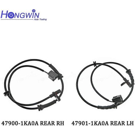 Capteur de vitesse de roue ABS avant et arrière gauche et droit pour Nissan Juke 1.5 1.6 2011-2017 47900-1KA0A 47901-1KA0A 47910-1KA0A (1 jeu arrière) (1/5)