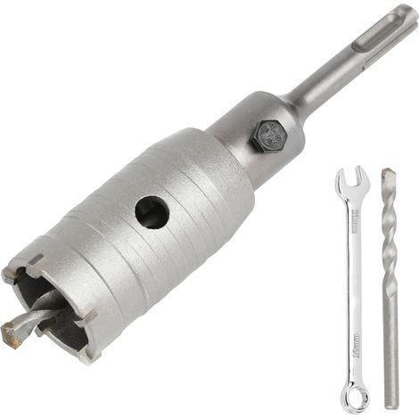 Scie Cloche Trépan Beton Ø 40mm Avec Adaptateur SDS Plus 110 mm,Carotteuse Beton,Scie Trépan Pour Percer Des Trous Dans Les Murs En Blocs (1/5)