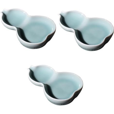 3 Pièces Gourde Céramique Ancienne pour Encre Récipient Élégant de et Peinture pour Étudiants et Artistes Accessoire Décoratif et Pratique pour Bureau (1/5)