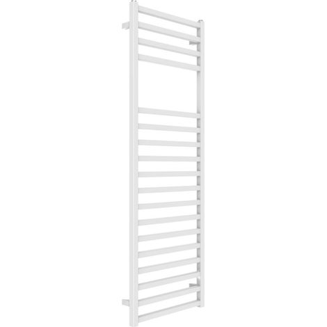 Termoarredo bagno scaldasalviette forma square calorifero termosifone bianco opaco finitura- bianco opaco - misure h1500xl500xi470 mm - confezione 1