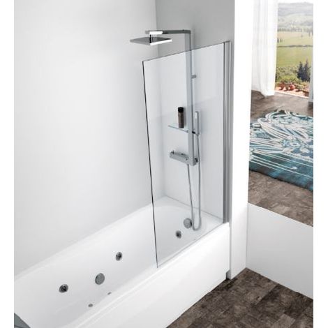 Cloison Aurora 5 85x150cm fixe ESG blanc transparent