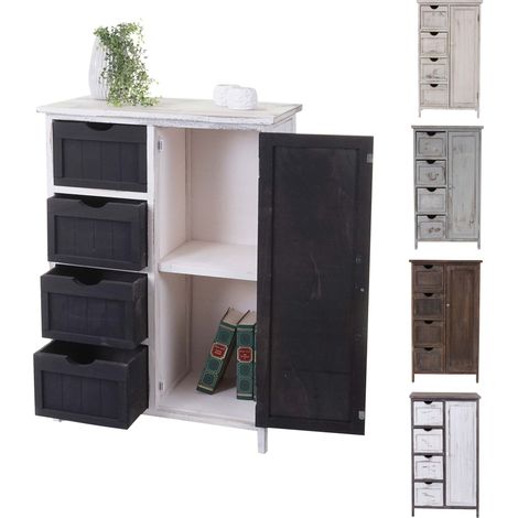 Commode / armoire, 82x55x30cm, shabby chic, vintage  gris